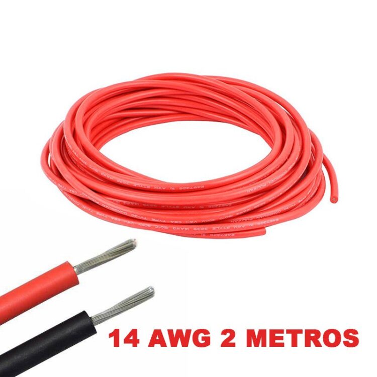 Cable eléctrico Silicona Flexible 14 AWG (Rojo)