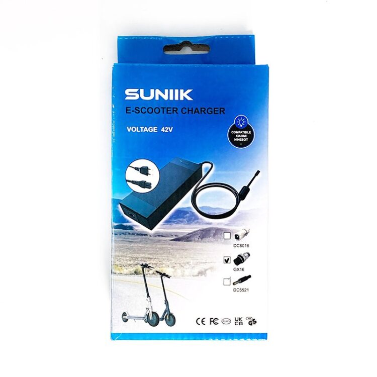 Cargador 42V 2A 3PIN GX16 (versión premium sin ventilador) [Suniik]