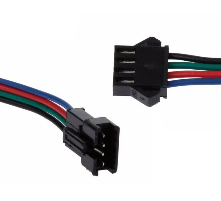 Conector Cable SM Macho y Hembra ( Pack de 5 Pares ) 4 Pines