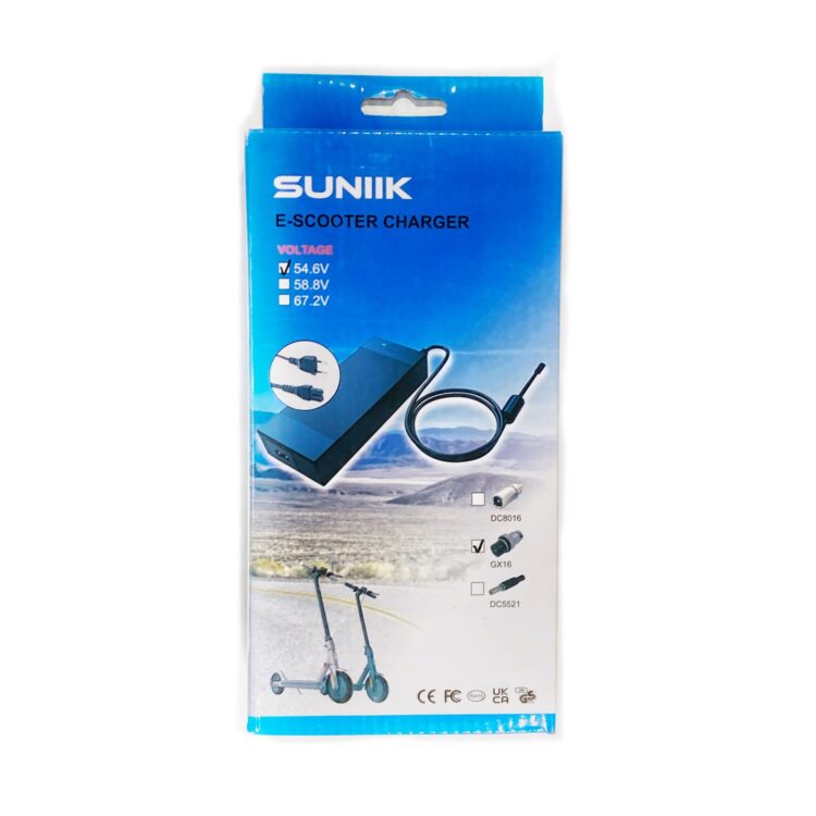 Cargador 54,6 3 Pin GX16 (versión premium sin ventilador) [Suniik]
