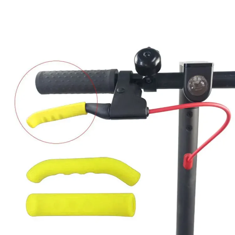 Protector de goma AMARILLO para maneta de freno (dos unidades)
