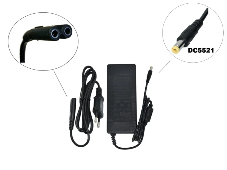 Cargador 42V 2A Con Conector DC5521  (versión premium sin ventilador) [Suniik]