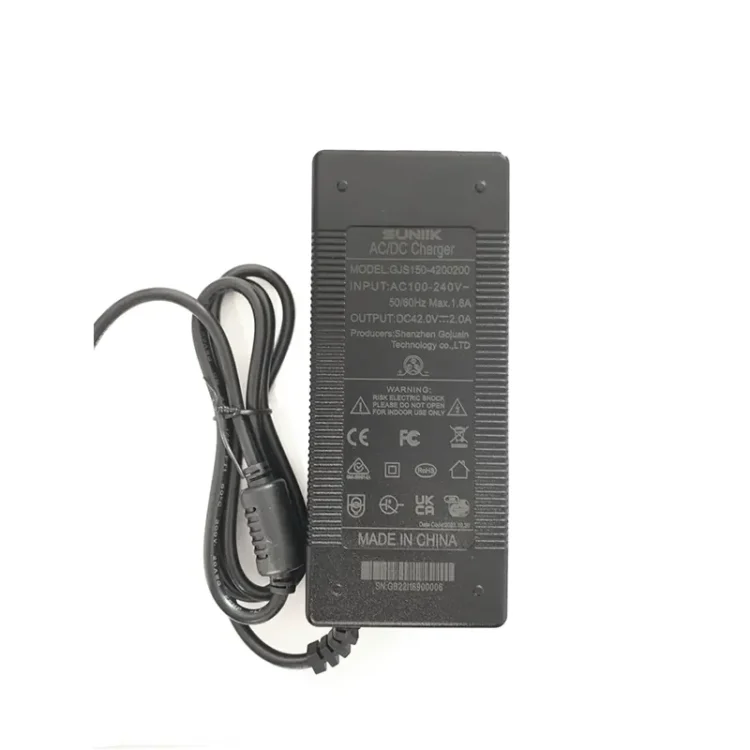 Cargador 42V 2A 3PIN GX16 (versión premium sin ventilador) [Suniik]
