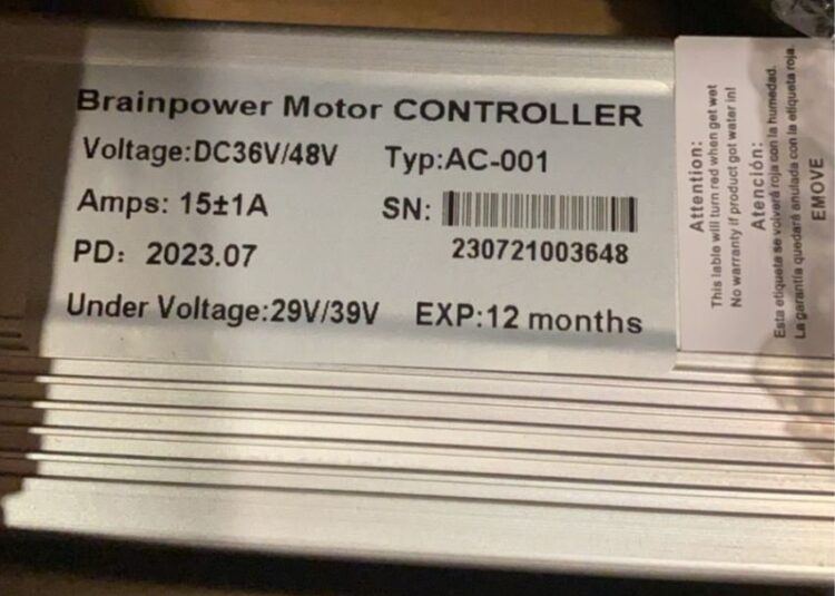 Kits 36V/48V Controladora Bicicleta