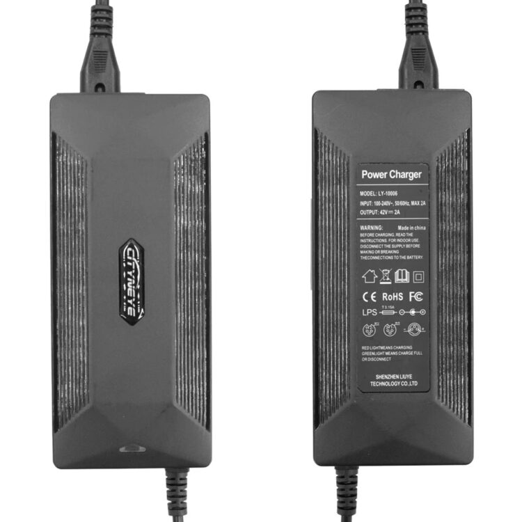 Cargador multiuso 36V 2A conector GX16/GX12/DC5,5mm/DC8mm