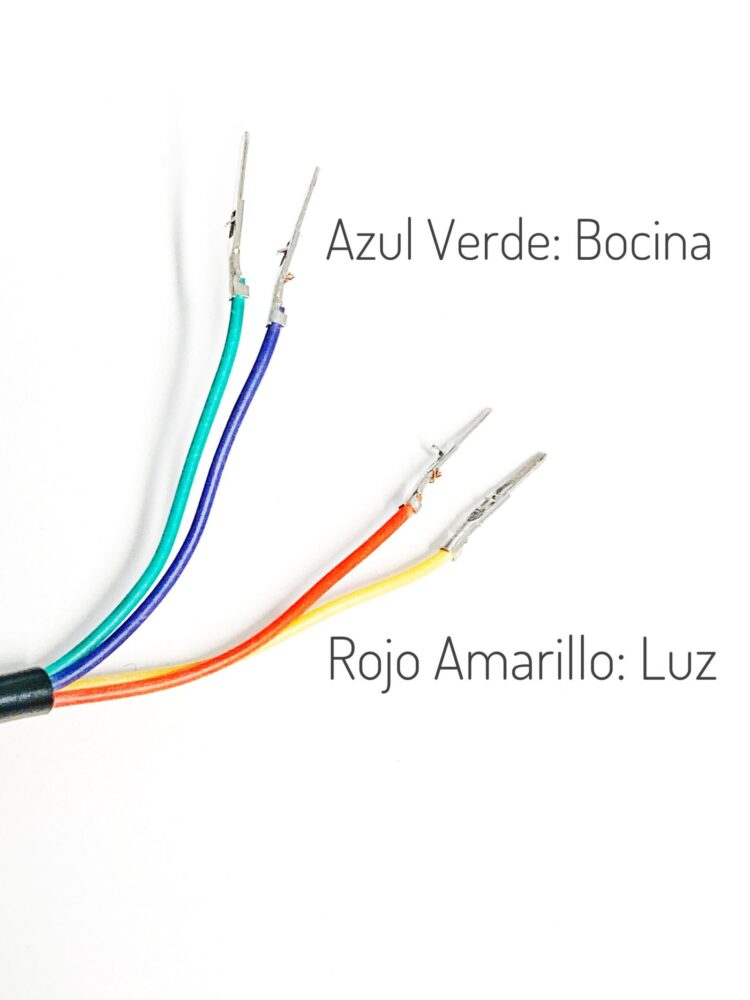 Botón luz y caxon