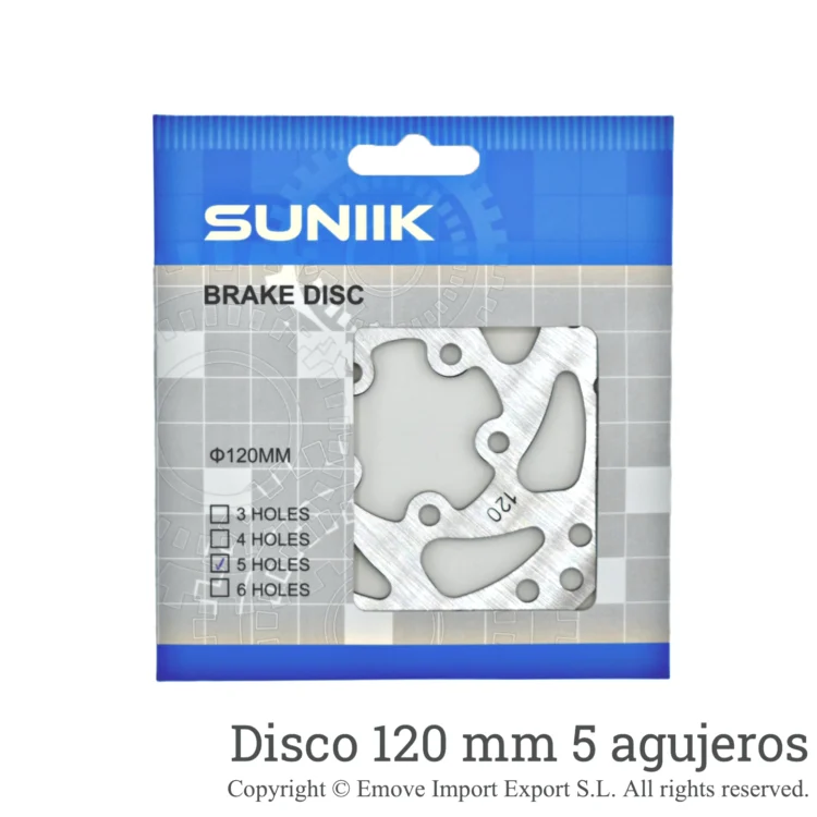 Disco de freno 120mm Xiaomi  sin agujeros)