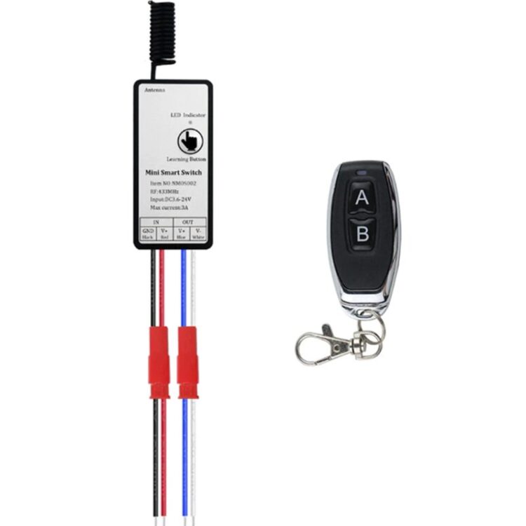 Interruptor con mando a distancia 3.6-12V