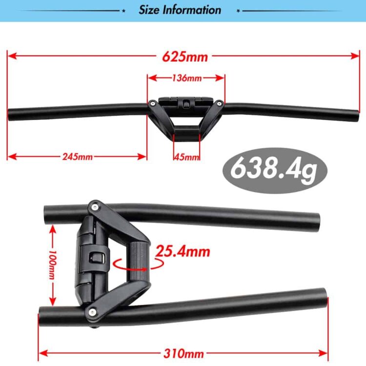 Barra Manillar plegable
