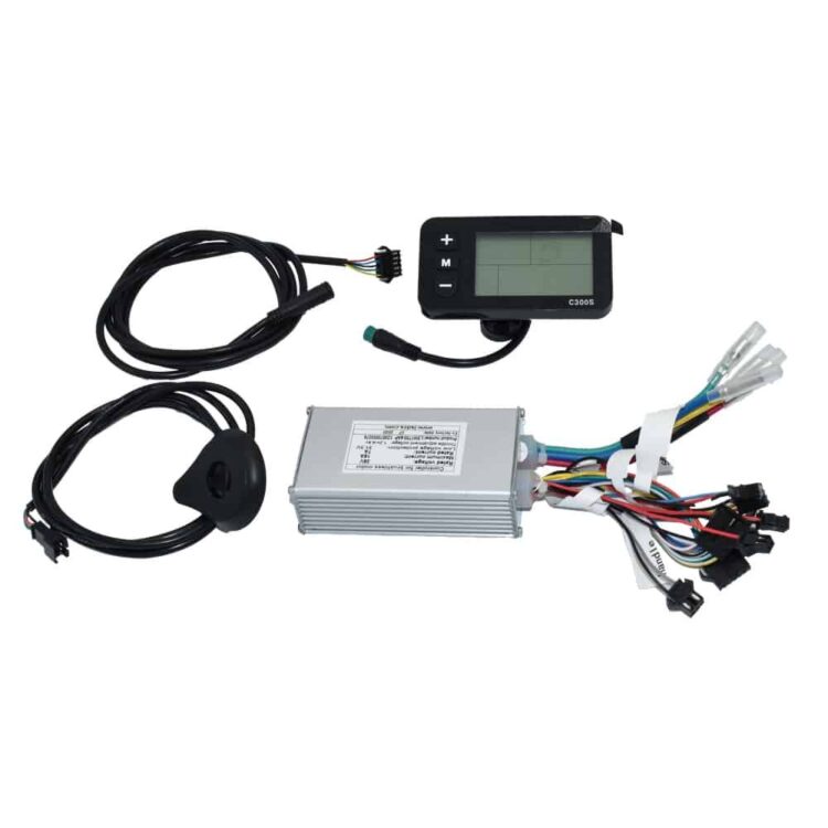 Conjunto controladora, cable alimentación, display, sensor, para Ebikes (36V)