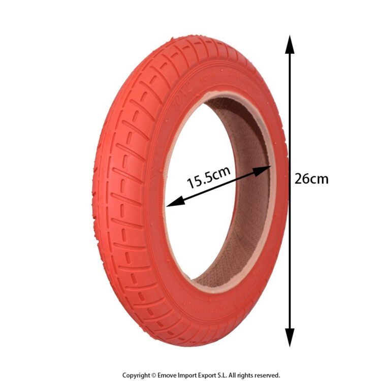 Rueda Cubierta 10×2 Roja [Wanda]