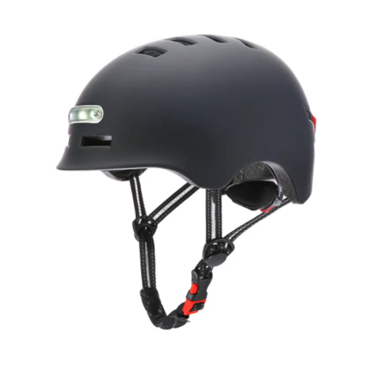 Casco con luz negro talla M