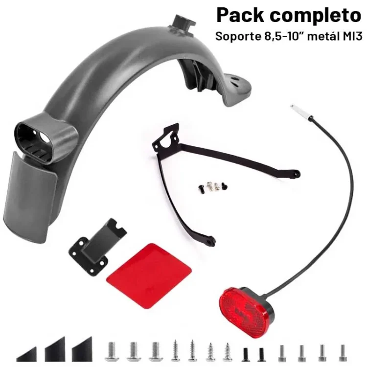 Pack guardabarros para Xiaomi + soporte de metal