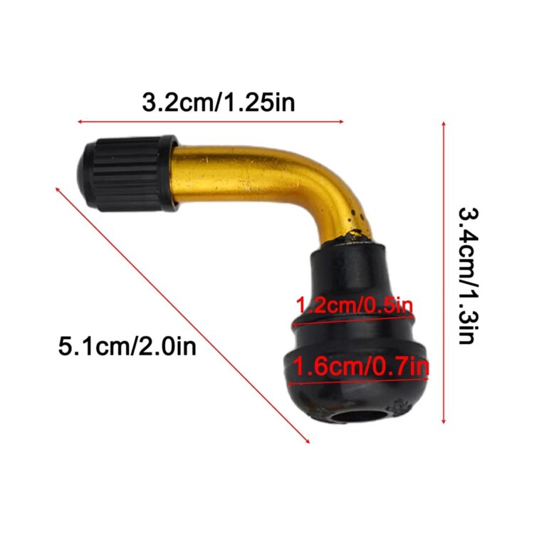 Válvula tubeless 90º (2 unidad) PVR 50
