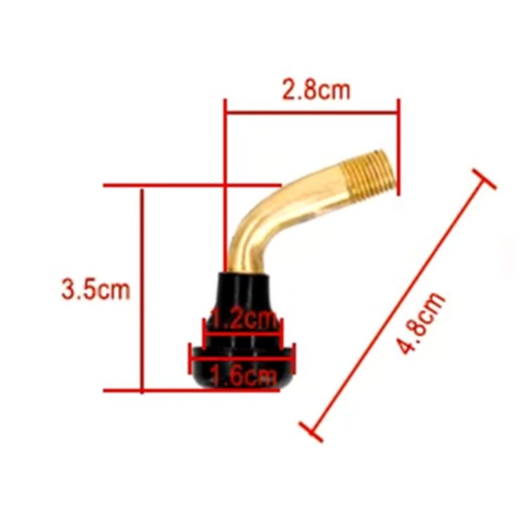 Válvula tubeless 45º (2 unidad) PVR 50X