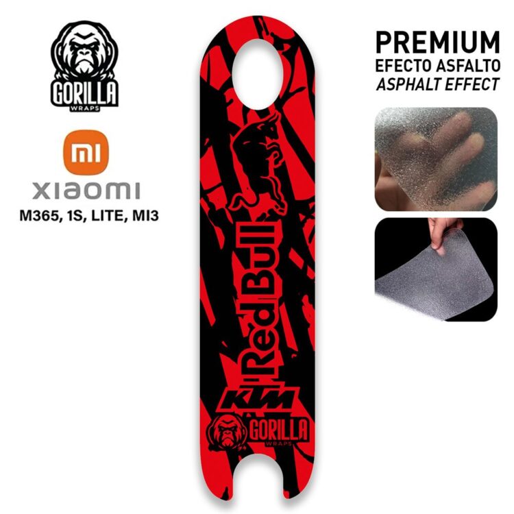 Base antideslizante Redbull rojo para Xiaomi - Laminado asfalto [Gorilla]