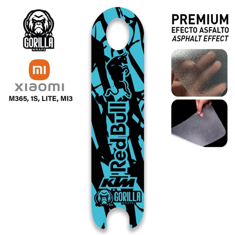 Base antideslizante Redbull Turquesa para Xiaomi - Laminado asfalto [Gorilla]