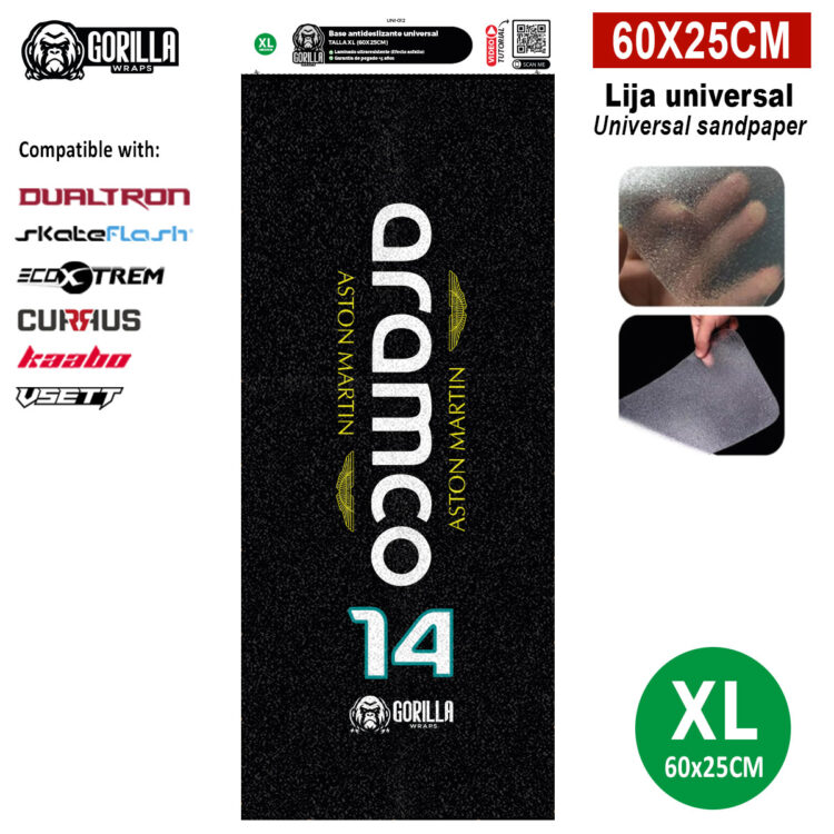 Base antideslizante universal Martin&Aramco - Talla XL (modelos Dualtron, Skateflask y similares) [Gorilla]