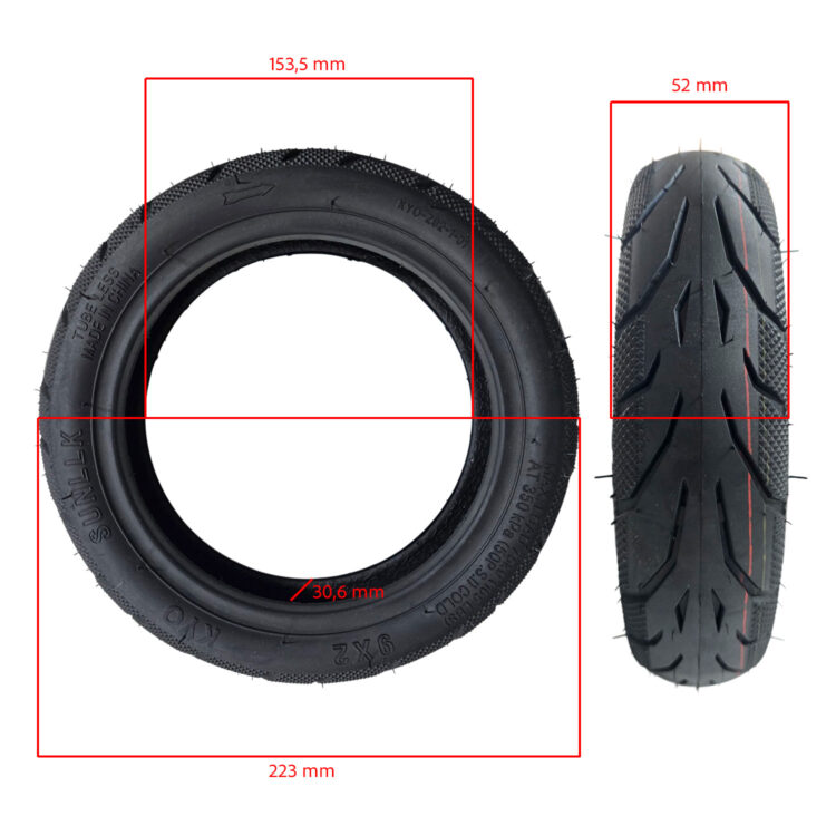 Neumático 9x2 Tubeless [Suniik]