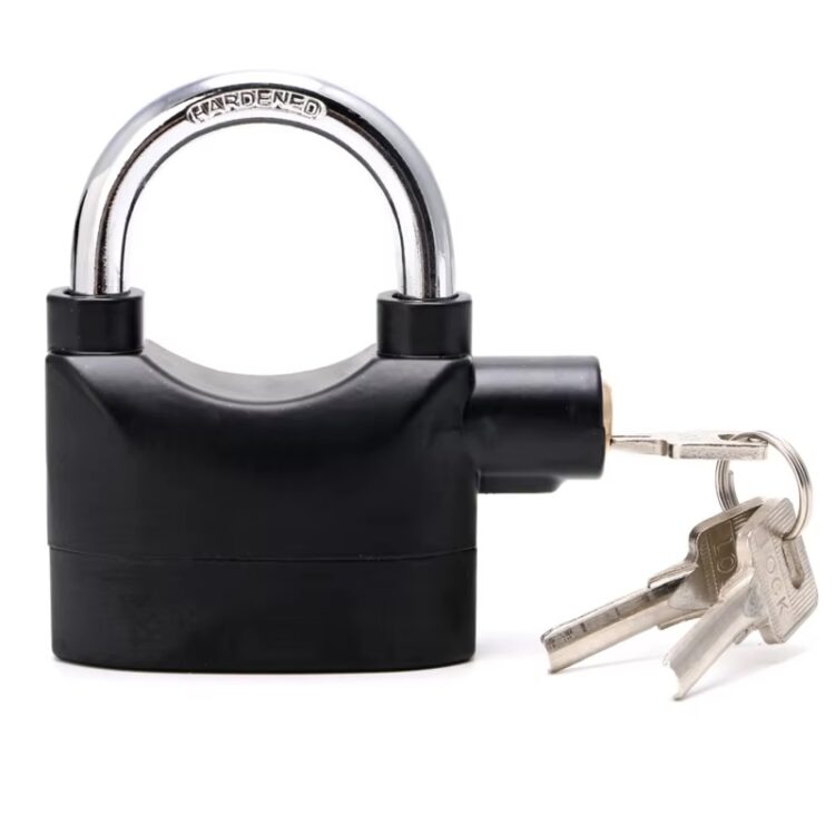 Candado de alarma para motocicleta, cerradura antirrobo bicicleta eléctrica, 110db