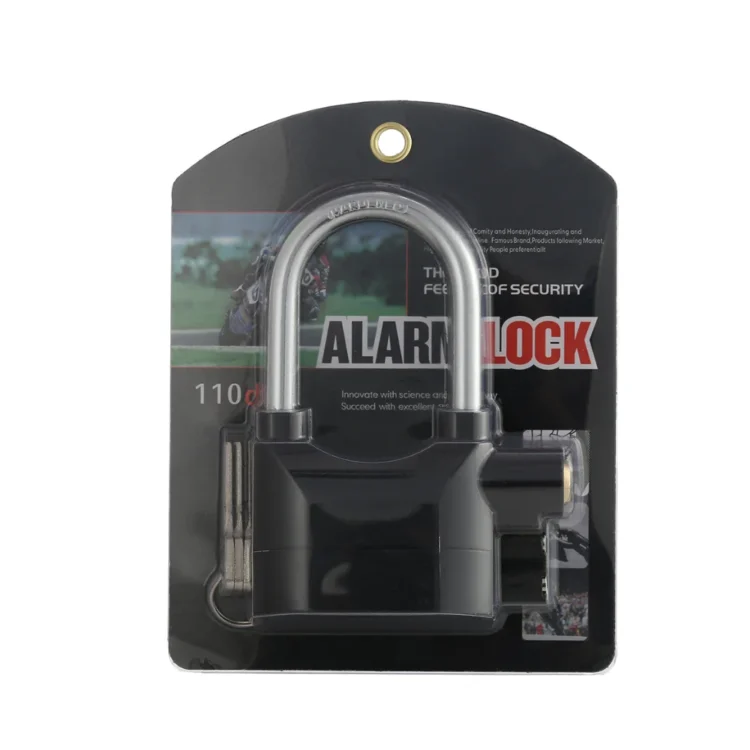 Candado de alarma para motocicleta, cerradura antirrobo bicicleta eléctrica, 110db