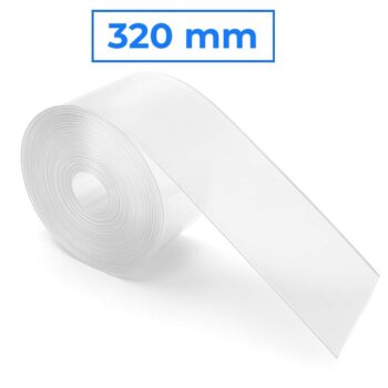 Tubo termorretráctil transparente 320 milímetros - 1M