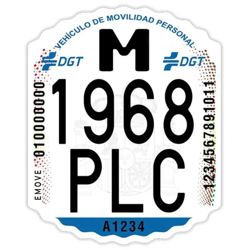 Matrícula para patinete eléctrico DGT homologado